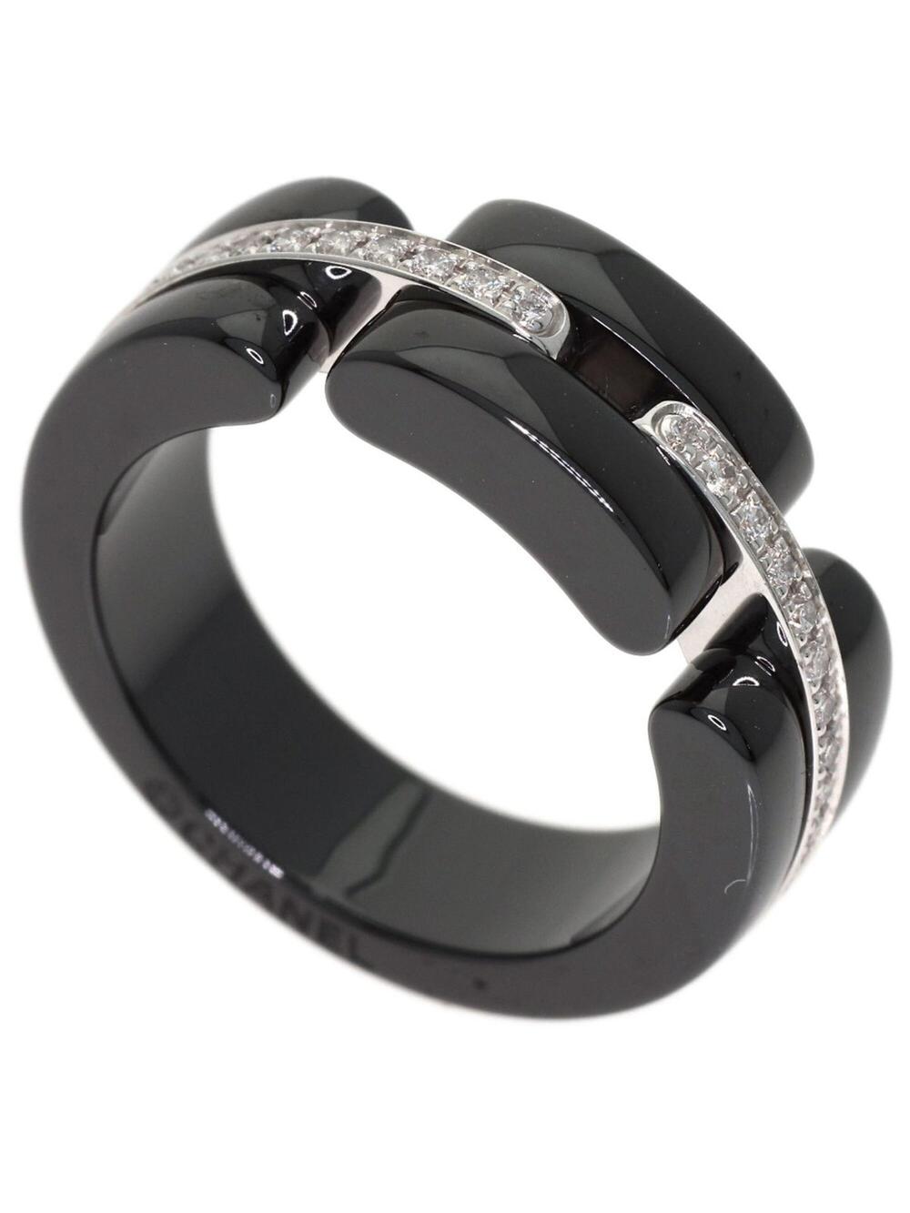 Chanel Ring 18K White Gold And Ceramic #327670C17B